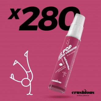 PACK DE 280 LIQUIDE VIBRATEUR ZZ POP ARÔME FRUITS ROUGES 10ML CRUSHIOUS
