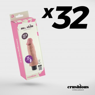 PACK DE 32 VIBRADOR REALISTA MR. SKIN CRUSHIOUS