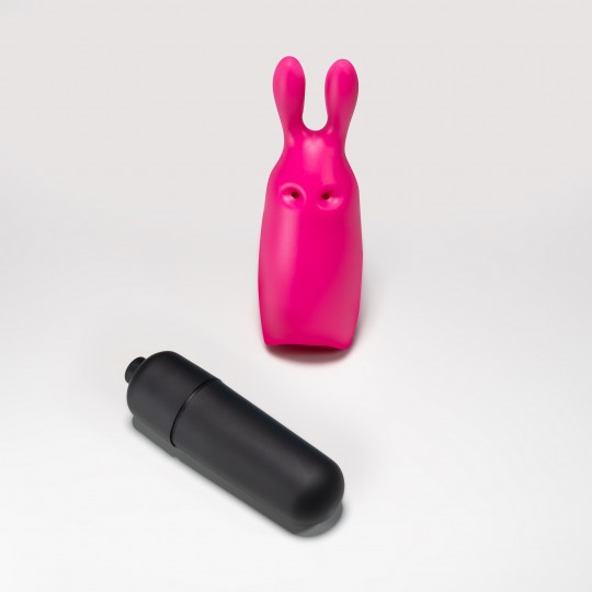 O-PET LAPIN AVEC VIBROMASSEUR BULLET À 10 VIBRATIONS ROSE CRUSHIOUS