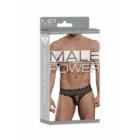МУЖСКИЕ МИКРО СТРИНГИ POWER MICRO THONG PINCH BACK BLACK
