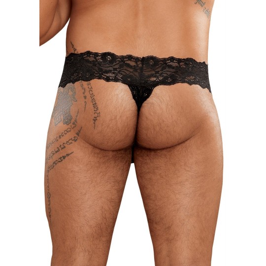 МУЖСКИЕ МИКРО СТРИНГИ POWER MICRO THONG PINCH BACK BLACK