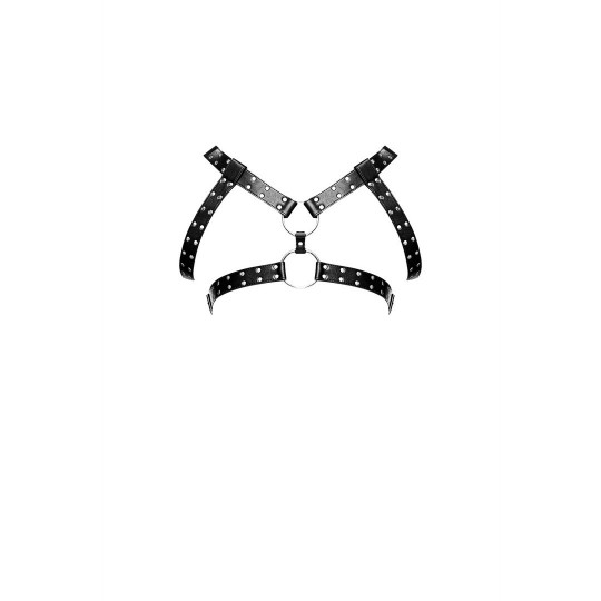 GEMINI - IMITATION LEATHER HARNESS BLACK