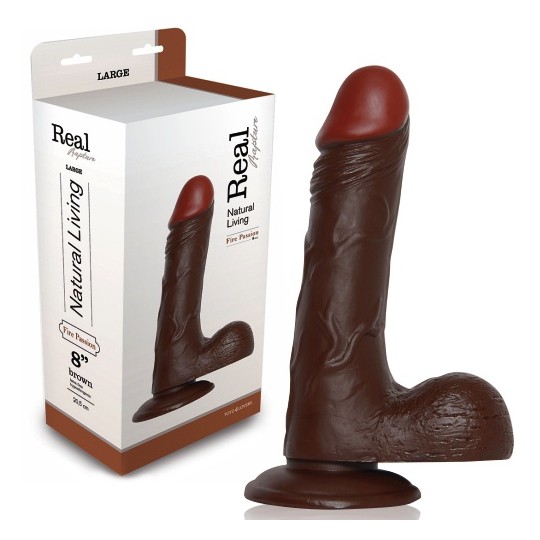 DILDO REALÍSTICO REAL RAPTURE FIRE PASSION 8'' NEGRO