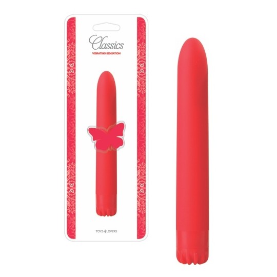 VIBRADOR CLASSICS ROJO MEDIO