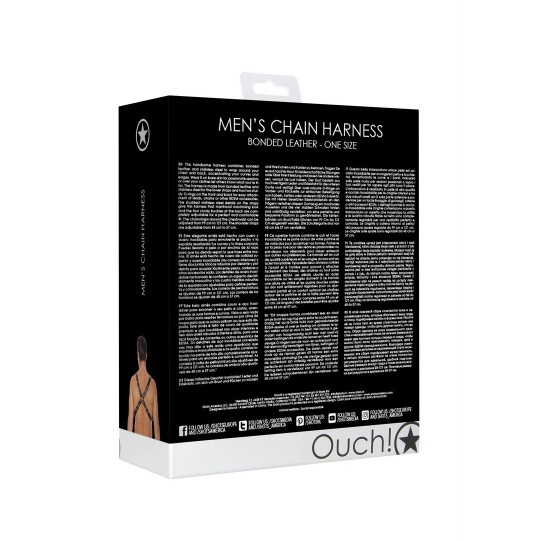 IMBRACATURA CORPORALE MEN&#039;S CHAIN HARNESS OUCH!