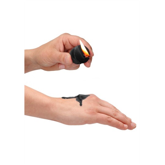 ДРАЗНЯЩИЕ СВЕЧИ - НЕПОКОРНЫЕ - 4 ШТУКИ - ЧЕРНЫЕ