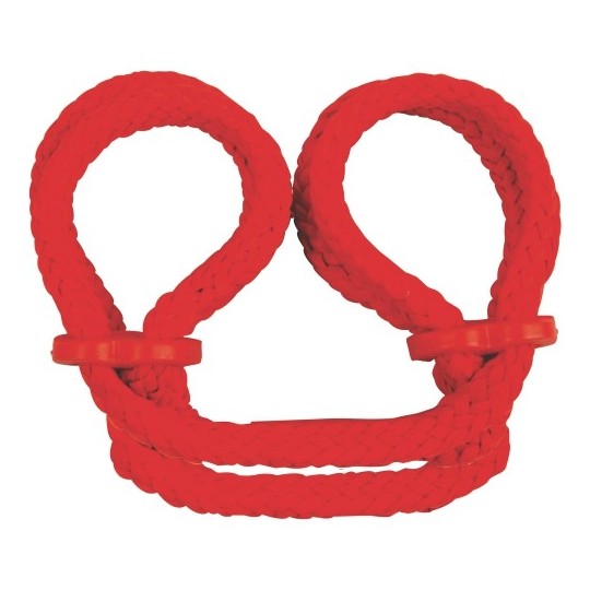 ALGEMAS PARA OS TORNOZELOS JAPANESE SILK LOVE ROPE VERMELHAS