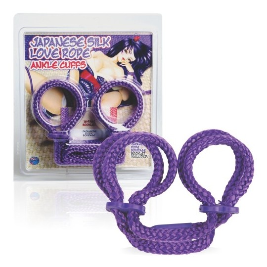 ALGEMAS PARA OS TORNOZELOS JAPANESE SILK LOVE ROPE ROXAS