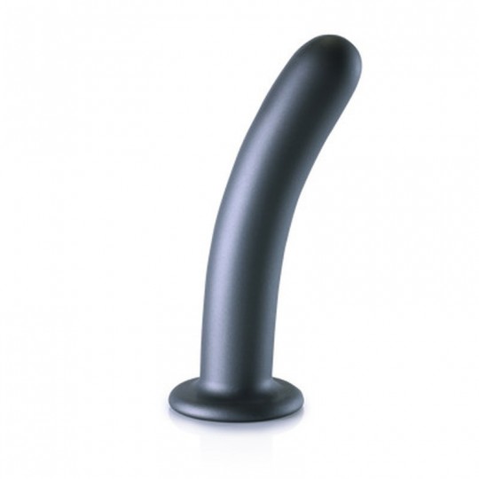 SMOOTH SILICONE G-SPOT DILDO - 7'' / 17 CM