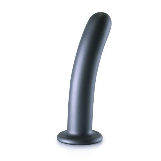 SMOOTH SILICONE G-SPOT DILDO - 7'' / 17 CM