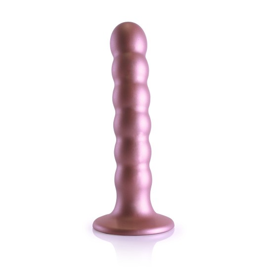 BEADED SILICONE G-SPOT DILDO - 5'' / 13 CM
